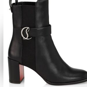 Christian Louboutin Chelsea black ankle boots